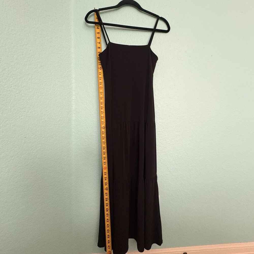 Michael Kors Vintage black, long tiered maxi dress with spaghetti straps -medium - Picture 10 of 13